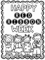 Ribbon Week Red Coloring Pages Clipart Drug Color Activities Drugs Say Sheet Clip Melonheadz Elementary Drawing Printable Sheets Teacherspayteachers Teachers sketch template