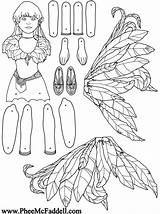 Paper Fairy Puppet Coloring Pheemcfaddell Puppets Color Dolls Pages Jointed Crafts Wren Cut Fairies Doll Colouring Toys Books Visit Choose sketch template