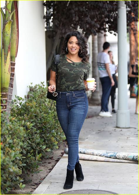 gina rodriguez heads out after directing an episode of