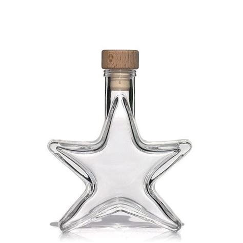 100ml Clear Glass Bottle Star World Of Uk
