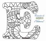 Mandalas Abecedario Letra Alphabet Mibarquito Barquito Zentangle Tiktok Imprimible Mungfali sketch template