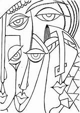 Boyama Cubism Pablo Cubismo Berühmte Kunstunterricht Pintar Cubista Sayfaları Malerarbeiten Vorschule Modigliani Sayfalari Masques Cubiste Abstractas Cuadros Quadri Guayasamin Pikde sketch template
