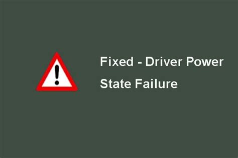 top  solutions  drive power state failure windows