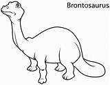 Brontosaurus Apatosaurus sketch template