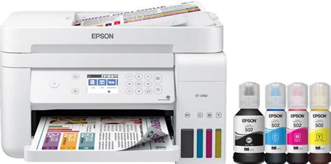 Shop Epson Ecotank Et 3760 Wireless All In One Inkjet Printer White At