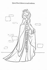 Merida Ausmalbild Elinor Rebelle Valiente Legende Indomable Reine Neiges Valente Highlands Reina Cheval Ninjago Colorier Rainha Bestcoloringpagesforkids sketch template