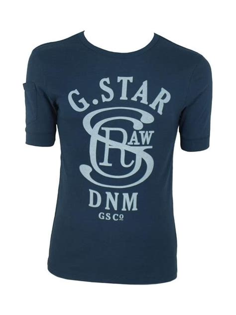 G Star Co Jav Printed T Shirt In Indigo Northern Threads