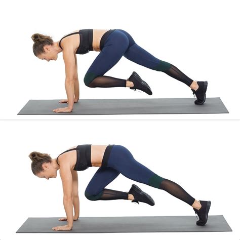 mountain climbers  minute home crossfit workout popsugar fitness
