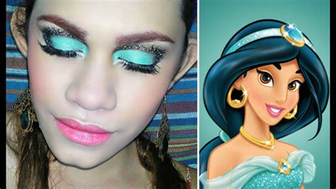 Disney Princess Aladdin Jasmine Makeup Tutorial Youtube