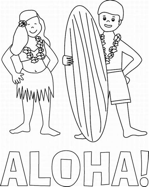 hawaii coloring pages books    printable