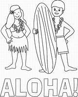 Coloring Hawaiian Pages Hawaii Aloha Printable Colouring Kids Hula Printables Para Ia Kumu Comments Color Books Library Clipart Getcolorings sketch template