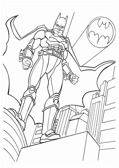 batman dark knight  bat signal coloring page printable