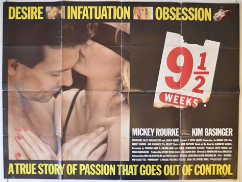 9½ weeks original cinema movie poster from british