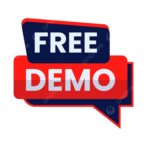 red black  demo button label clipart vector  demo  demo