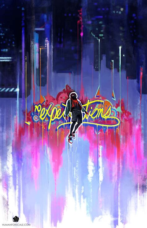 Spider Man Into The Spider Verse Expectations Graffiti Wallpaper