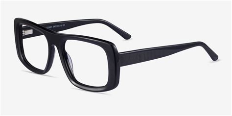 sonny rectangle black glasses for men eyebuydirect