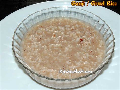 gruel rice recipe ganji vegetarian recipes