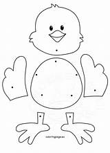 Easter Chick Crafts Craft Preschool Paper Kids Spring Coloring Jointed Coloringpage Eu Dolls Basteln Bunny Ostern Activities Kindergarten Projects Von sketch template
