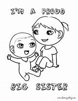 Sister Coloring Brother Pages Big Printable Lol Surprise Doll Colouring Happy Birthday Baby Sisters Drawing Color Kids Sibling Welcome Im sketch template
