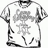 Shirt Coloring Pages Printable Library Color Kids Tshirt Getcolorings Popular sketch template