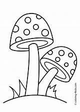 Mushrooms Pilz Mewarnai Trippy Jamur Ausmalbilder Ausmalbild Kostenlos Kitty Malvorlagen sketch template