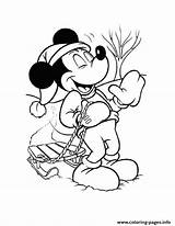Coloring Mickey Disney Pages Snow 30e5 Printable Mouse Color sketch template