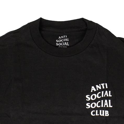 assc white logo  shirt black  anti social social club touch  modern