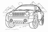 Jeep Coloring Pages sketch template