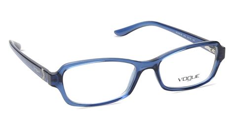 Shop Online Women Blue Rectangle Rimmed Eyeglasses From Vogue