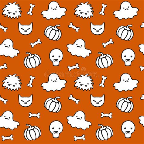 halloween seamless pattern [1] stock vector illustration