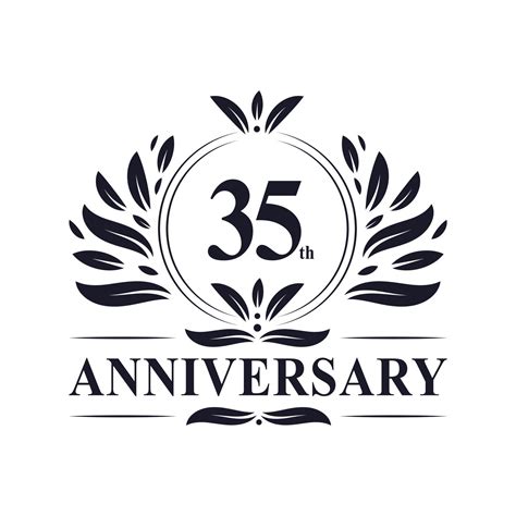 35th Anniversary Celebration Luxurious 35 Years Anniversary Logo