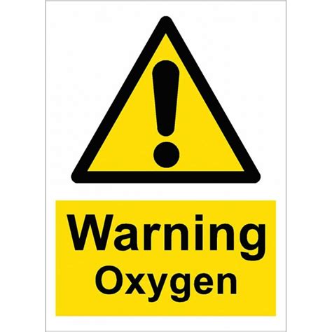 oxygen warning sign