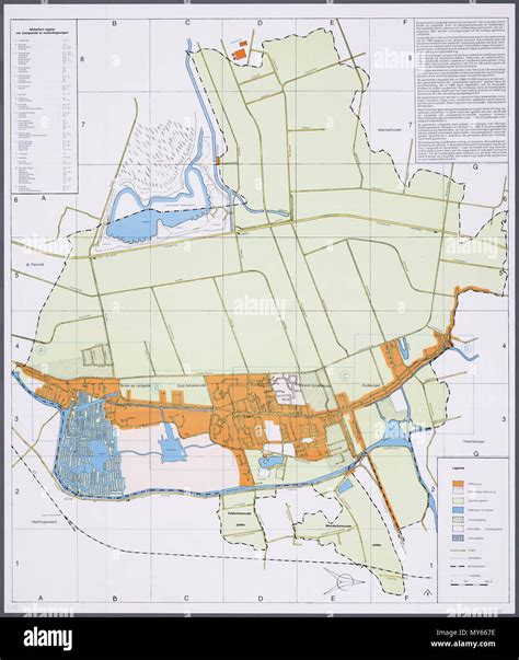 gemeente langedijk  plattegrond van de gemeente langedijk met op verso detailkaarten van