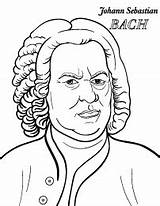 Coloring Bach sketch template