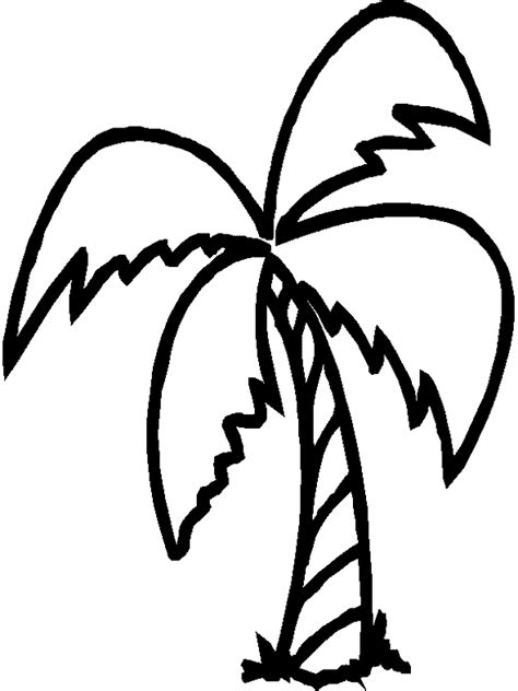 coloring page palm tree  nature printable coloring pages