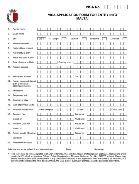 malta work permit application form fill online printable fillable