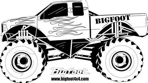 monster truck coloring pages  cars  trucks images  colour