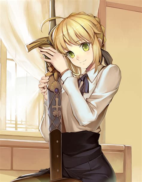 Saber Cute Girl Anime Art Beautiful Pictures Funny