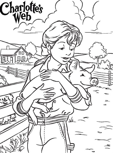 charlottes web coloring pages   charlottes web