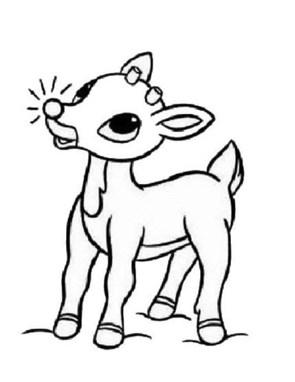 rudolph coloring pages learny kids
