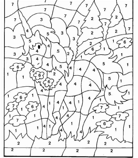 math worksheets coloring multiplication unicorn coloring pages