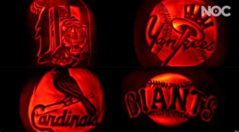 Mlb Pumpkin Carving Timelapse Video Watch Giants Cardinals Yankees