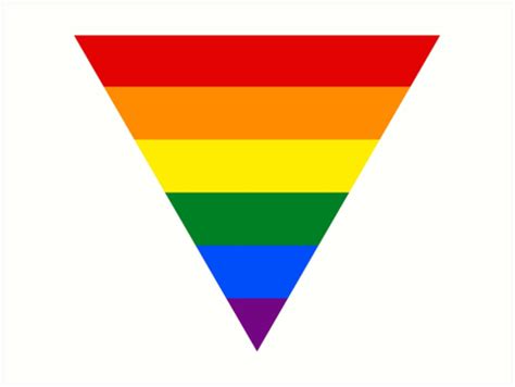 Lgbt Triangle Flag Art Print By Margotte Redbubble
