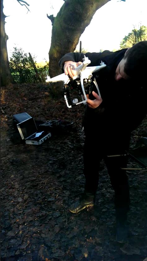media coursework shoot day   drone
