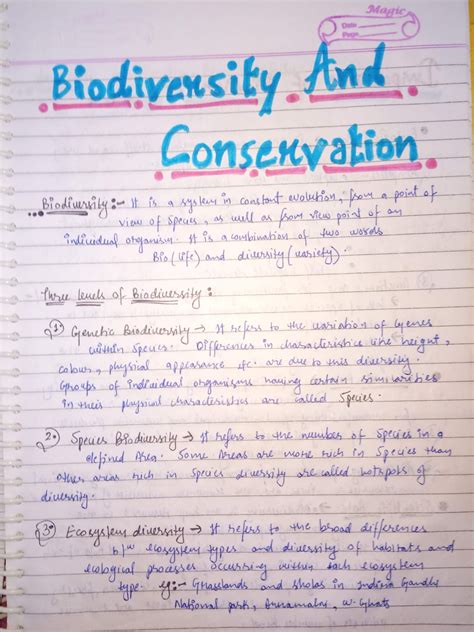 biodiversity  conservation classth geography