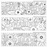 Bookmarks Printable Coloring Color School Spring Read Grow Printables Christmas Back Reading Summer Flower Colouring Kids Pages Adult Botanicalpaperworks Designs sketch template