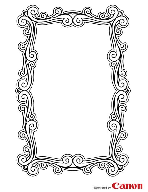 images  printable  color picture frames frame coloring