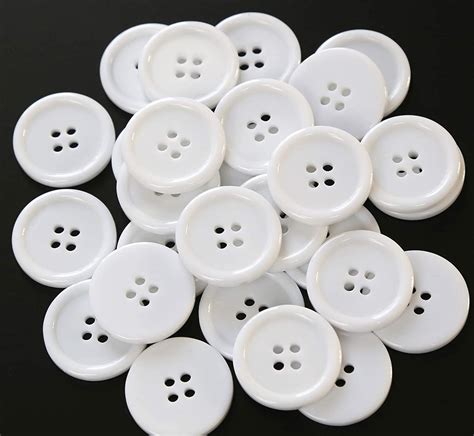 round white buttons pack of 25 small white buttons craft supplies