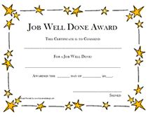 certificate  job   awards   certificate templates