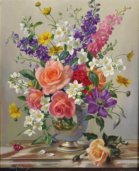 albert williams   floral  life painter tuttartat pittura scultura poesia